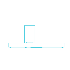 Digital Speakers Tcl Alto 5 Plus Home Theater Sound Bar Wireless Subwoofer Clean Clean Outline Svg Vector, Free Vectors File